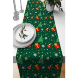 Viva Home Noel Premium Tay Tüyü Leke Tutmaz Kumaş Yılbaşı Christmas Masa Örtüsü Runner 40X140Cm Rnr563