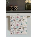 Viva Home Pembe Aşçı Desenli Fırın Mutfak Havlusu 30X50Cm