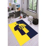 Viva Home Sarı Lacivert Kanarya Taraftar Halısı Yolluk VH051