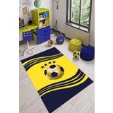 Viva Home Sarı Lacivert Kanarya Taraftar Halısı Yolluk VH056