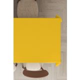 Viva Home Sarı Premium Tay Tüyü Kadife Leke Tutmaz Yıkanabilir Dokuma Kumaş Masa Örtüsü Mso016, Sarı - 1, 140 X 140