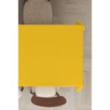 Viva Home Sarı Premium Tay Tüyü Kadife Leke Tutmaz Yıkanabilir Dokuma Kumaş Masa Örtüsü Mso016