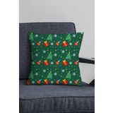 Viva Home Yeniyıl Dekoratif Gizli Fermuar Çift Taraflı Yılbaşı Kırlent Yastık Kılıfı 43X43Cm Krl1060