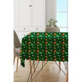 Viva Home Yeşil Yeniyıl Yılbaşı Noel Christmas Masa Örtüsü Mso538, Yeşil, 140 X 180