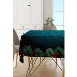 Viva Home Yeşil Yeniyıl Yılbaşı Noel Christmas Masa Örtüsü Mso547, Yeşil - 2, 140 X 220