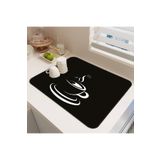 Viva Home Yıkanabilir Bulasik Kurutma Mati Kurulama Bezi Kurutma Örtüsü Tezgah Üstü Bulaşıklık 40X50 Cm, Siyah-4