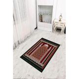 Viva Home Yıkanabilir Kaymaz Tabanlı Ince Seccade Sc003, Bordo, 80 X 120