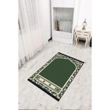 Viva Home Yıkanabilir Kaymaz Tabanlı Ince Seccade Sc005, Yeşil, 80 X 120