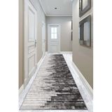 Viva Home Yıkanabilir Leke Tutmaz Kaymaz Tabanlı Kesme Özel Ölçü Rulo Yolluk Mutfak Salon Halısı Ar1309, Füme, 80 X 260