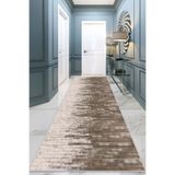 Viva Home Yıkanabilir Leke Tutmaz Rulo Yolluk Kaymaz Tabanlı Kesme Özel Ölçü Mutfak Salon Halısı Ar1317, Bej, 100 X 220