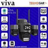 Viva ICS-331 3mp Akıllı Ptz Wi-Fi Güvenlik Kamerası