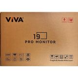 Viva M-19 19" HD LED Güvenlik Kamera Monitörü 5ms 60Hz Dahili Hoparlörlü - 3000 cd/m² Ultra Parlak CCTV DVR NVR Ekran - 0,5 ms - 60 Hz