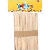 Vıva Puti Ahşap Büyük Dil Çubuğu Abeslang Natural 50'li Paket - 00-Siyah - Beyaz