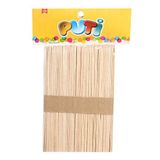 VIVA Puti Ahşap Büyük Dil Çubuğu Abeslang Natural 50'li Paket