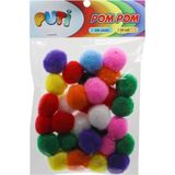 Viva Puti Renkli 30MM Ponpon Top Özellikli Modeli Sanatsal Malzemeler İçin