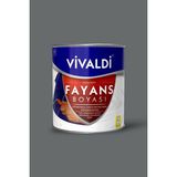 Vivaldi Fayans Boyası - Astar ve Vernik Gerektirmeyen Boya - Sınırsız Renk 1 kg - 1 lt - Füme