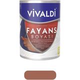 Vivaldi Fayans Boyası - Astar ve Vernik Gerektirmeyen Boya - Sınırsız Renk 1 kg - 1 lt - KiremitTaşı