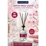 Vivaldi Home Japon Kiraz Çiçeği Çubuklu Oda Kokusu Esansiyel Uçucu Yağ 100 ml