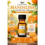 Vivaldi Home Mandalina Aromaterapi Esansiyel Yağ 10 ml – Canlandırıcı Narenciye Aroması - Standart