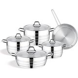 Vivaldi Tencere Tava Seti 9 Parça Aster (16CM-20CM-24-24-24CM ) GORGEL.0982 G317 3170