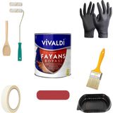 Vivaldi Vivaldi-Tezgah,mermer,fayans Boyası Seti Vernik ve Astar Gerektirmez Mutfak ve Banyo Boyası 1kg - 1 Kg - ElmaŞekeri