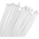 VIVALUXE 100’lü Beyaz Kablo Bağı 4.8 x 250 mm – Dayanıklı Naylon Plastik Kelepçe, Çok Amaçlı Kablo Düzenleyici, Ev, Ofis ve Araç Kullanımı İçin