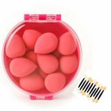 VIVALUXE 8’li Makyaj Süngeri Seti + Aplikatör Çubuk Hediyeli – Yumuşak, Lateks İçermeyen Beauty Blender Süngerleri (Yeşil, Pembe, Sarı, Mavi, Mor) | Nemli & Kuru Kullanım (Kırmızı)