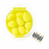 VIVALUXE 8’li Makyaj Süngeri Seti + Aplikatör Çubuk Hediyeli – Yumuşak, Lateks İçermeyen Beauty Blender Süngerleri (Yeşil, Pembe, Sarı, Mavi, Mor) | Nemli & Kuru Kullanım (Sarı)