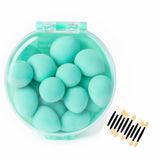 VIVALUXE 8’li Makyaj Süngeri Seti + Aplikatör Çubuk Hediyeli – Yumuşak, Lateks İçermeyen Beauty Blender Süngerleri (Yeşil, Pembe, Sarı, Mavi, Mor) | Nemli & Kuru Kullanım (Yeşil)