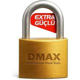VIVALUXE DMAX 32 mm Pirinç Asma Kilit, Yüksek Güvenlikli Anahtarlı Kilit, Çelik U Askı, Paslanmaya Dayanıklı, Ev, Kapı, Dolap, Depo, Garaj, Bahçe ve Bavul Kilidi