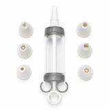 VIVALUXE Dolly Krema Süsleme Seti | Şırınga Formu ve Krema Torbası Formu Varyasyonlu, Değiştirilebilir Uçlu, Pasta, Cupcake, Kurabiye, Tatlı ve Dolgu Süsleme Aparatı (Krema Şırıngası)