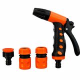 VIVALUXE KINETEX 5'i 1 Arada Sulama Tabancası, 5 Modlu Ayarlanabilir Bahçe Hortumu Başlığı, Ergonomik Tetikli Su Püskürtme Aparatı, Hortum Bağlantı Adaptörlü Bahçe Yıkama ve Sulama Seti
