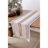 vivamaison %100 Organik Pamuk Dantel Runner Masa Örtüsü - Premium kalitede 35x145 cm boyutlarında masa runnerı