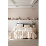 vivamaison Battal Boy Pike Yatak Örtüsü 4 Kat Müslin Pamuklu Çift Taraflı Natural Renkli 240x260 Cm