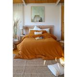 Vivamaison Çift Kişilik 2 Kat Müslin Nevresim Takımı, % 100 Pamuk Soft Kumaş 200X220 cm Koyu Kiremit - 200 x 220 cm