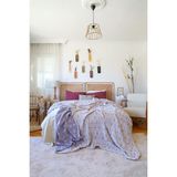 Vivamaison Çift Kişilik Müslin Pike Yatak Örtüsü 3 Kat Jakarlı Çift Taraflı Geyik 220X240 cm - Renkli - 220 x 240 cm