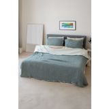 vivamaison Çift Kişilik Pike Yatak Örtüsü 4 Kat Müslin Pamuklu Çift Taraflı Yeşil 220x240 Cm