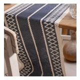 Vivamaison Pamuk Dantel Lacivert 35x145 cm Runner Masa Örtüsü