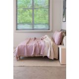 vivamaison Tek Kişilik Pike Yatak Örtüsü 4 Kat Muslin Pamuklu Çift Taraflı Pembe 160x240 Cm