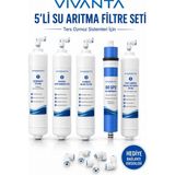 Vivanta 5'li Su Arıtma Filtre Seti Membranlı Ters Ozmoz Kapalı Kasa Su Arıtma Cihazı Filtre Takımı