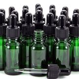 Vivaplex, 24, Yeşil, 10 ml (1/3 oz) Cam Şişe, Cam Gözlü Damlalıklı