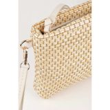 Vivaq Kadın Bellis Hasır Vizon Astarlı Suni Deri Bilek Askılı Portföy El Ve Clutch Çanta