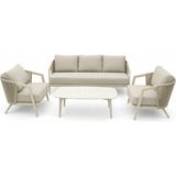Vivarel Sorrento Aluminyum Dış Mekan Oturma Grubu 4 Parça
