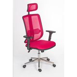 Vıvaro Ergonomik Ofis ve Öğrenci Çalışma Koltuğu – Sandalyesi (Krom Ayaklı) - Pembe