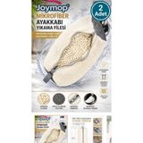 Vivart Ayakkabı Yıkama Çantası Özel Kumaş Fermuarlı Mikrofiber Bez - Beyaz Renk - 2 Adet