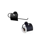 Vivart Lux Tekli Çok Amaçlı Yapışkanlı Banyo Askısı Metal Askılık Mutfak Banyo Peçetelik Askılık Siyah Tek Ebat