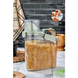 Vivart Özel Tasarım 1.8 L Kapaklı Sıvı Toz Deterjan Saklama Kabı Banyo Organizer Çok Amaçlı Saklama Kutusu