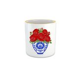 VIVAS Blue Blanc Kırmızı Gül Espresso, Double Türk Kahvesi Fincanı