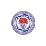 Vivas Blue Blanc Kırmızı Gül Tabak 23 Cm