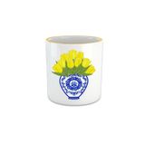 Vivas Blue Blanc Lale Espresso, Double Türk Kahvesi Fincanı - Kulpsuz Bardak